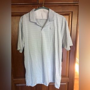 Nike light grey golf polo Mens Medium